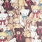 54Pcs Layer Cakes 10 inch Pre-Cut Fabric Squares for Quilting(Animal Theme)